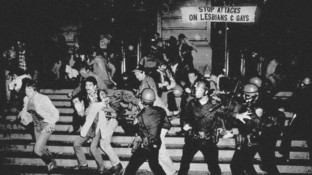 Escena de la represión policial de 1969 / Foto Archivo